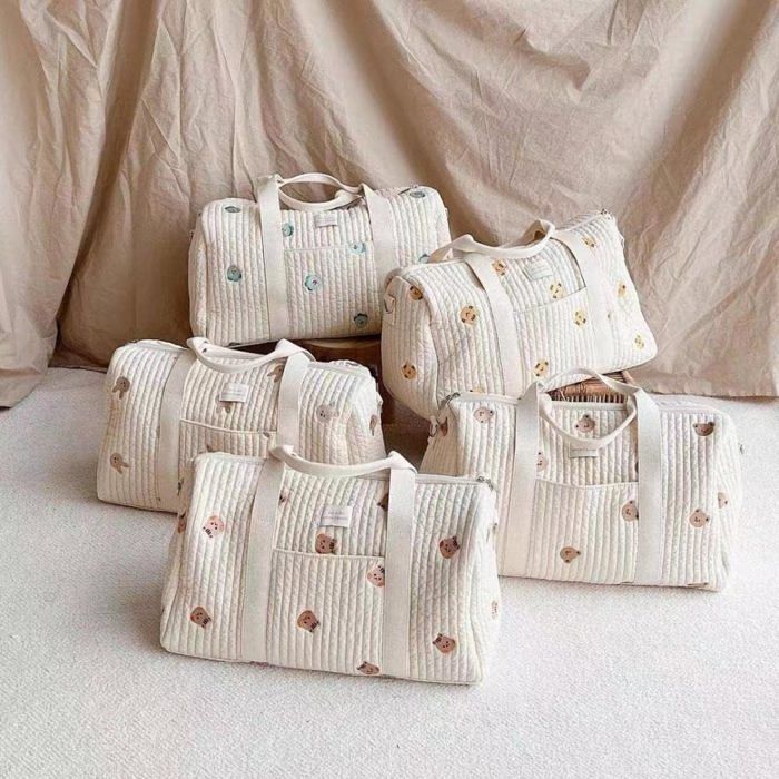 Sac Maternité Bébé, Matelassé Toilette Voyage, Fourre-Tout Maman Imprimé Lapin