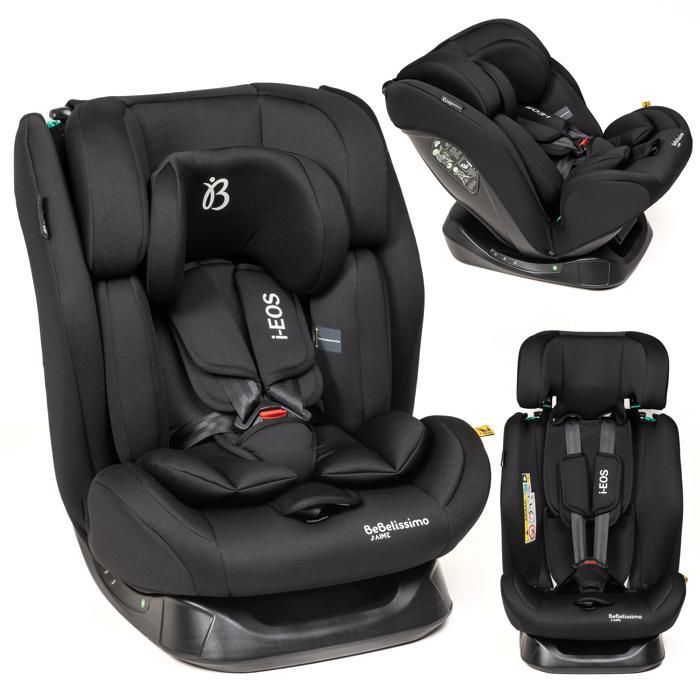 BEBELISSIMO - I-size car seat - group 0+/1/2/3 - (0-36kg) - Reclining - 40-150cm - i-EOS - black