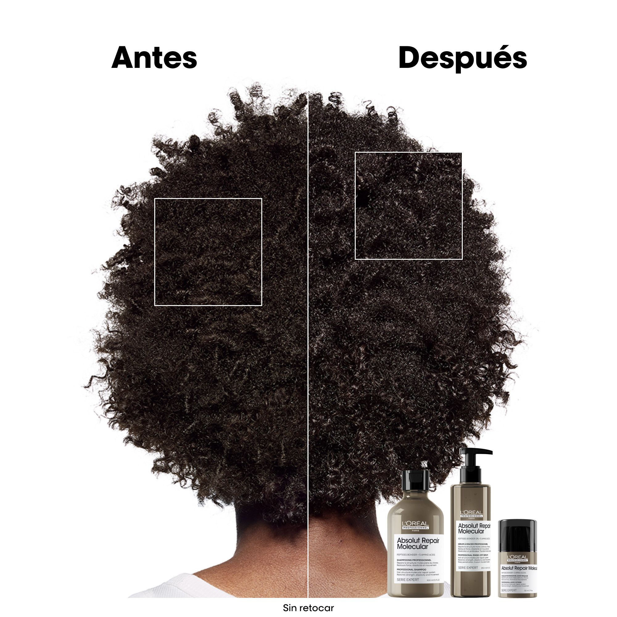 Serie Expert Absolut Repair Molecular кремаста маска без испирања Професионалне фризерске маске