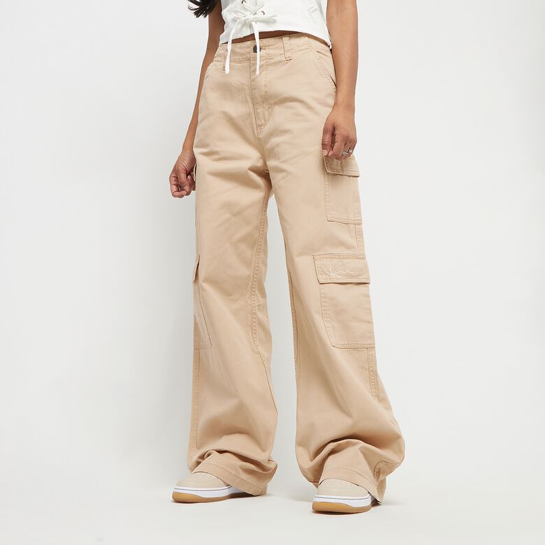 Pantalon cargo délavé à taille S Signature