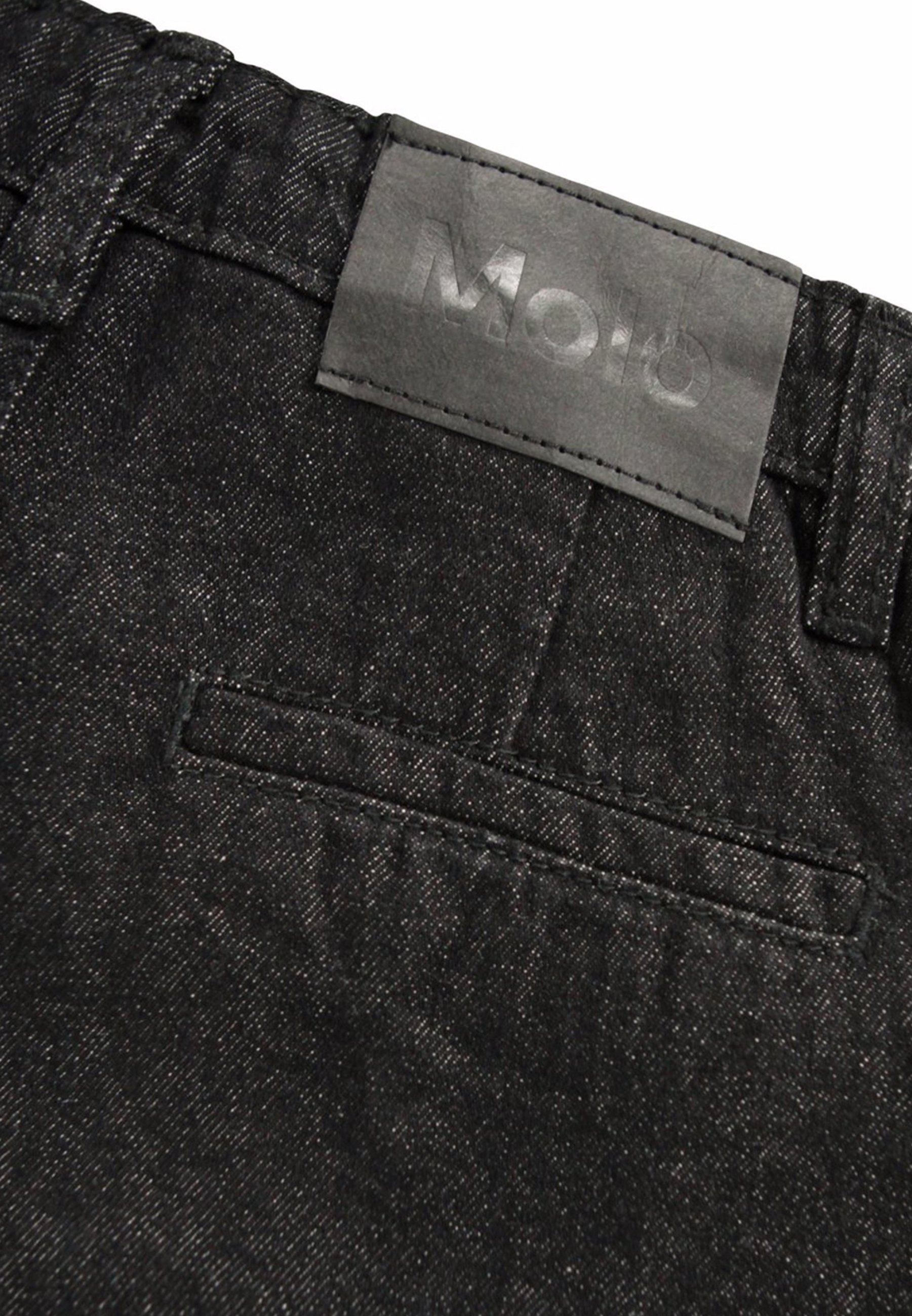 Molo AEISHA PLEATS - Jeansy z prostą nogawką - sprana czerń