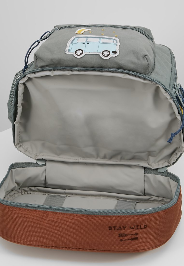 Lässig MINI BACKPACK ADVENTURE BUS - Rugzak - cognac/olijf