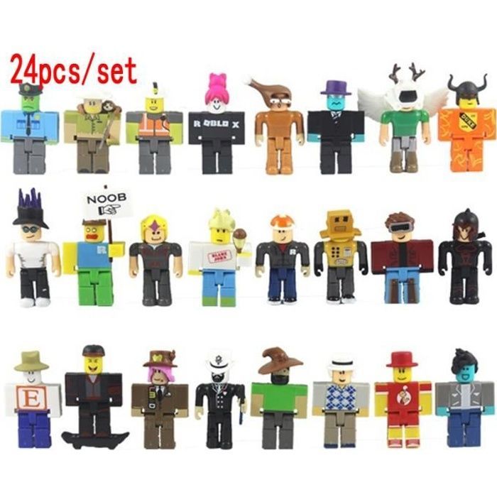 Set de 24 figuras de acción de ROBLOX - PVC - 7 cm - Colección de regalo