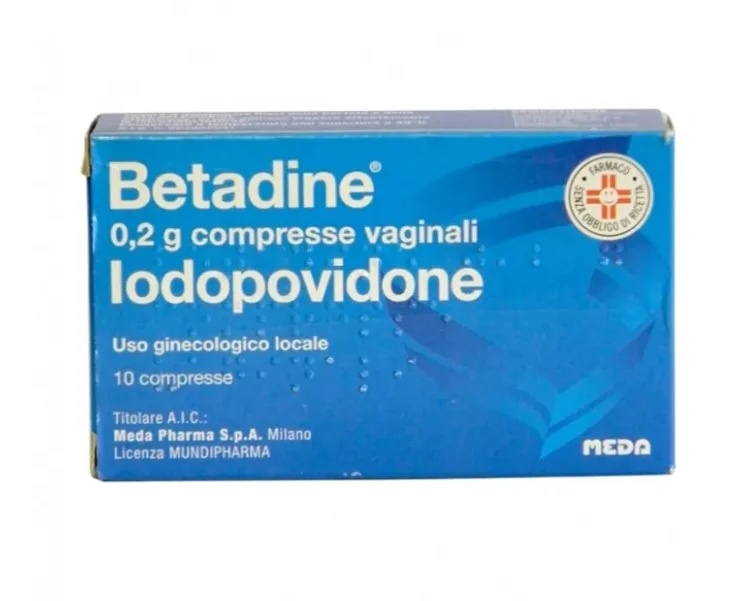 BETADINE Betadine 200 mg 10 comprimidos vaginales Povidona yodada