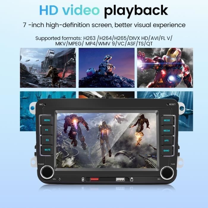 Volkswagen Polo 5 autoradio multimedia stereo speler CarPlay Android Auto RDS FM-radio 7 inch voor VW Passat Touran Caddy Jetta