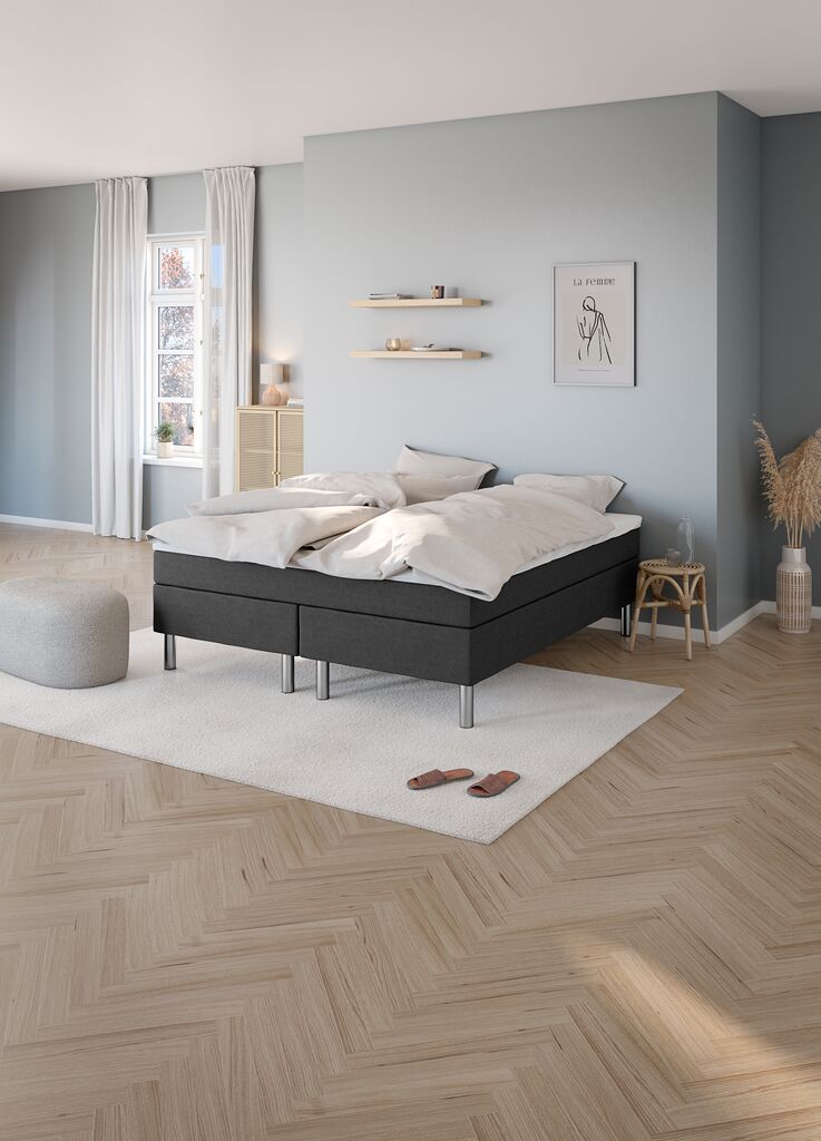 Kontinentálna posteľ VERMA BC5 basic 150x200 VERMA BC5 sivá-22 M