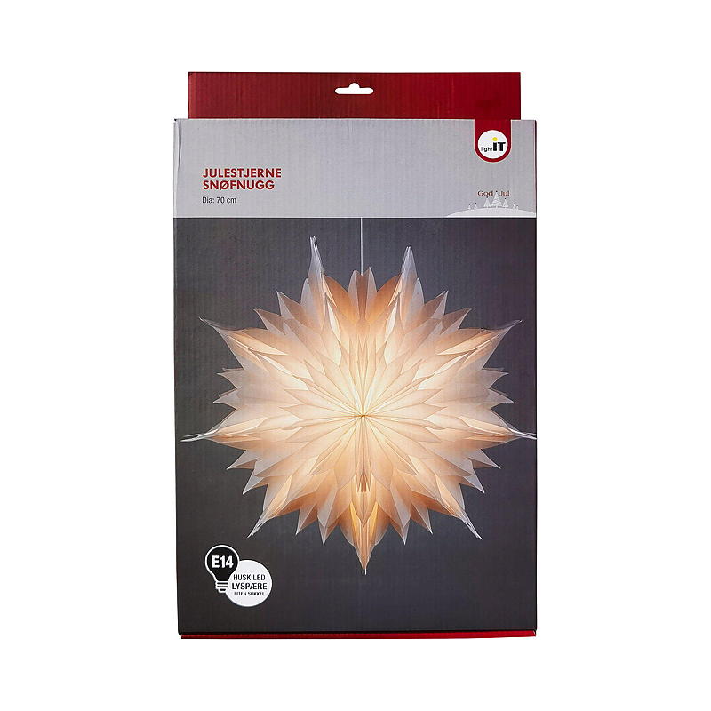 Leichter Weihnachtsstern (70 cm), Schneeflocke