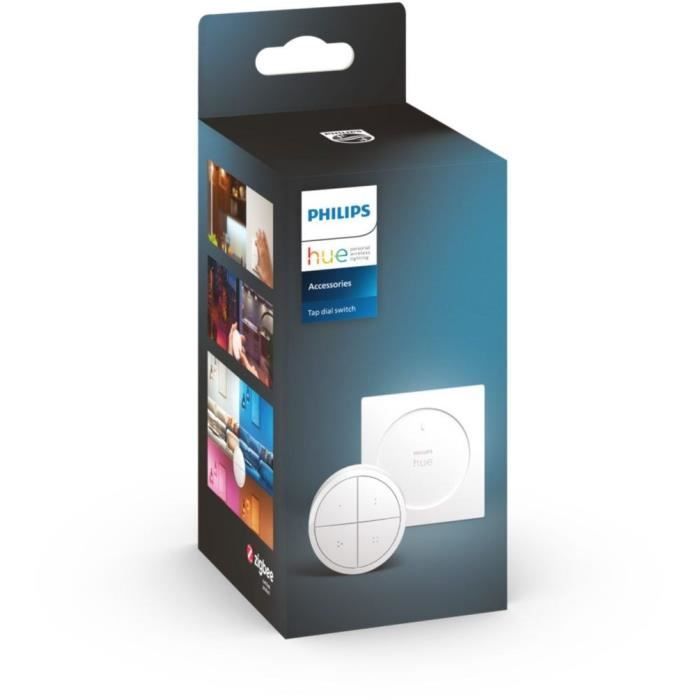 Tap Dial Switch Remote Control - PHILIPS HUE - White - Controls multiple rooms - Alexa compatible - Indoor