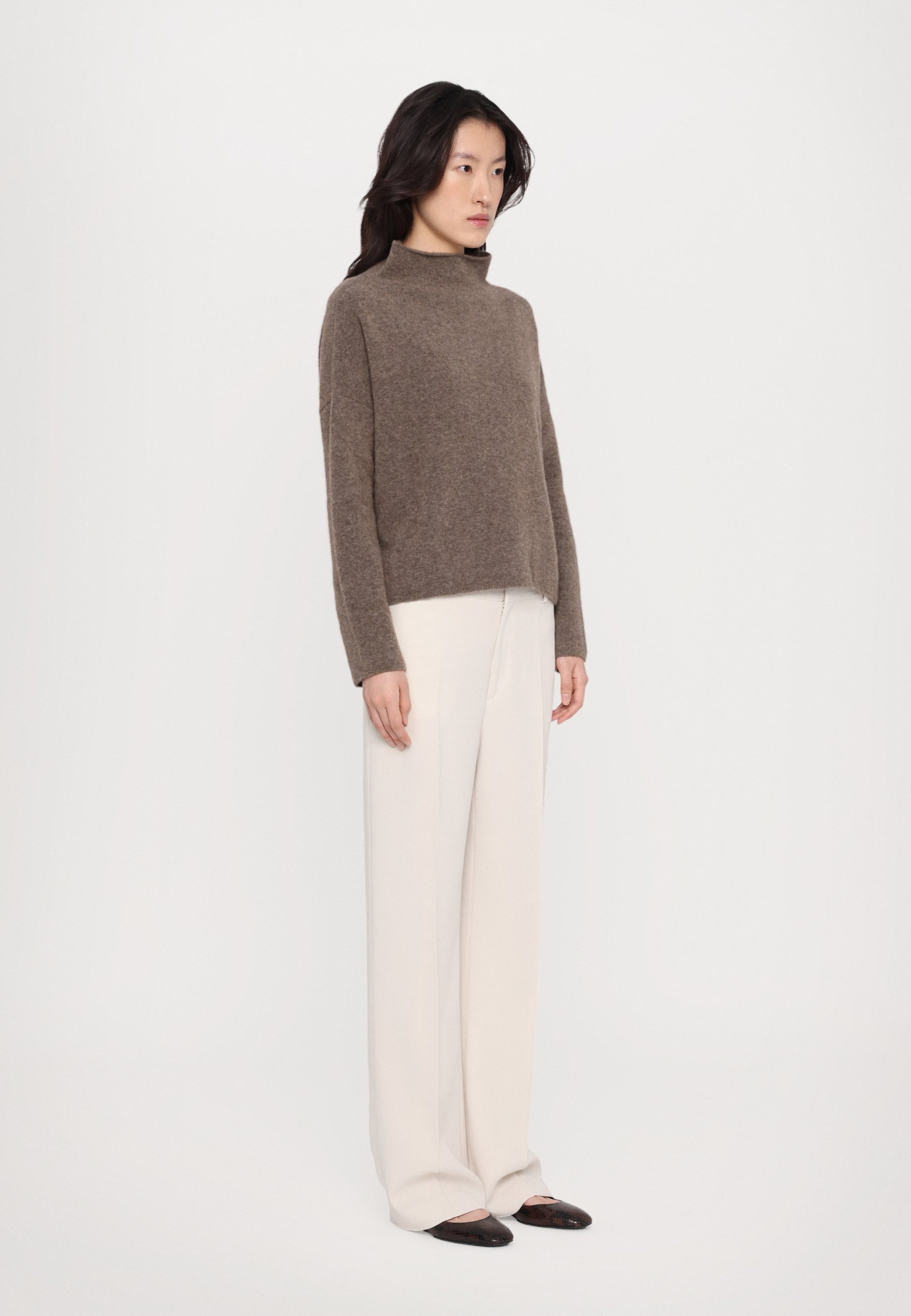 Filippa K MIKA STRIPE - Maglione - tortora scuro