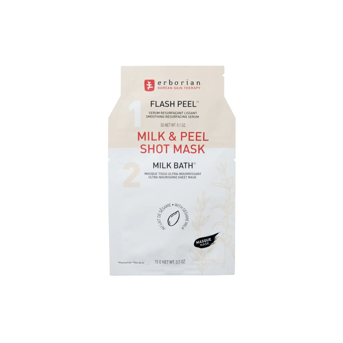Shot Mask Milk & Peel Shot Mask - Maschera Idratante viso, Esfoliante viso