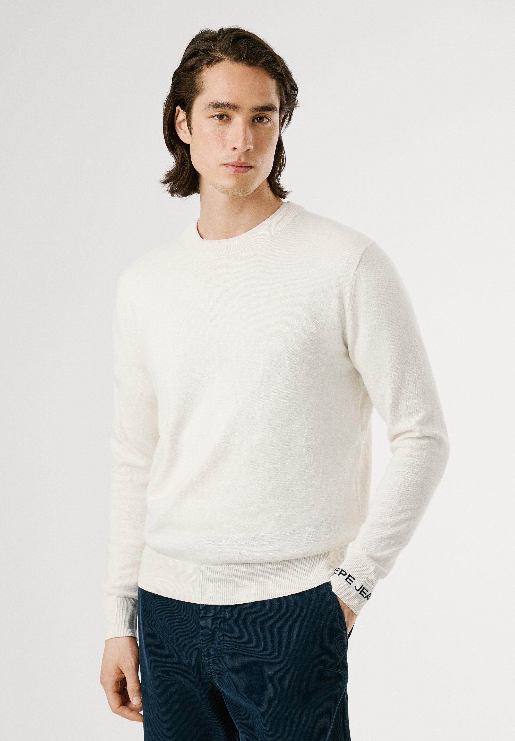 Pepe Jeans ANDRE CREW NECK - Sveter - slonovinová biela
