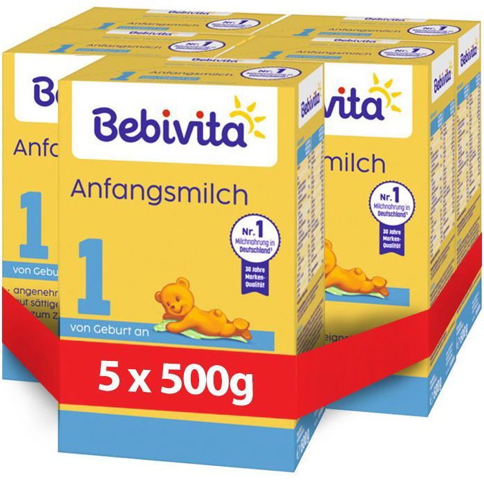 Bebivita 1 fórmula infantil desde el nacimiento 5 × 500 g