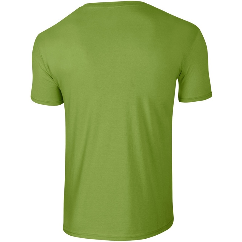  Eenvoudig, zacht T-shirt met korte mouwen, 100% dik katoen, Gildan