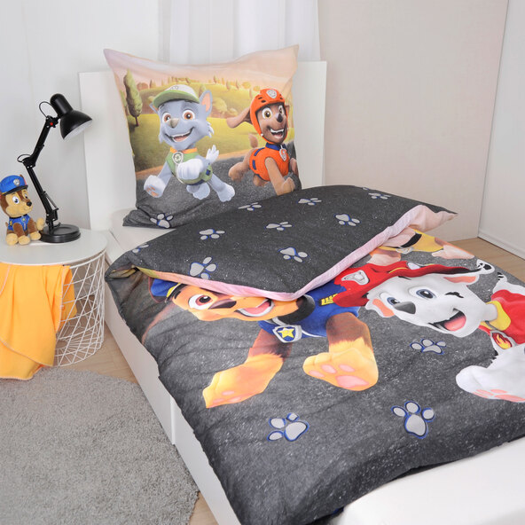 Paw Patrol bedding, 135 x 200 cm, anthracite