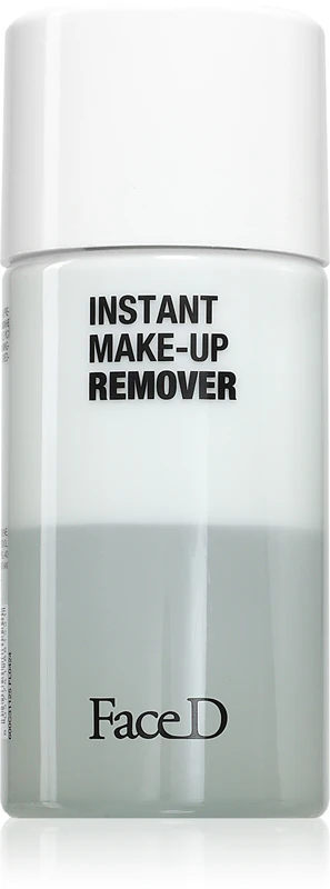 Removedor de maquiagem instantâneo Face D, demaquilante bifásico.