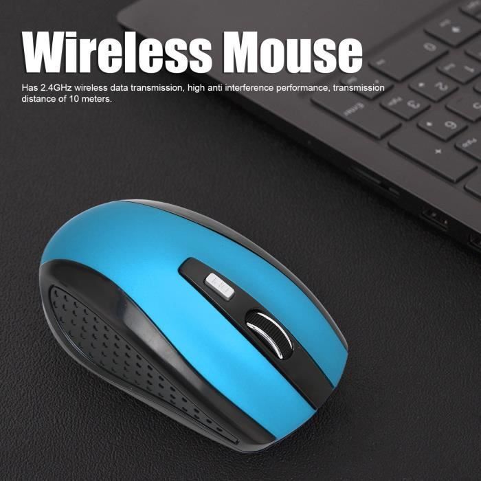 Mouse wireless per laptop SURENHAP da 2,4 GHz con 3 livelli DPI regolabili, blu