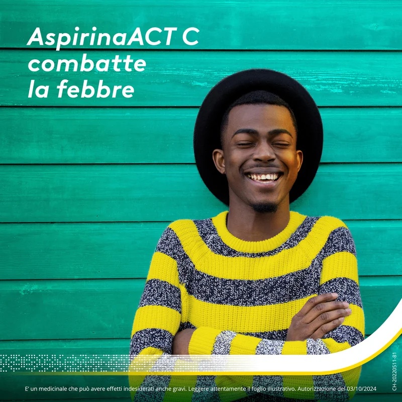 ASPIRINE Aspirine Act C Fièvre et symptômes grippaux 10 comprimés effervescents avec vitamine C