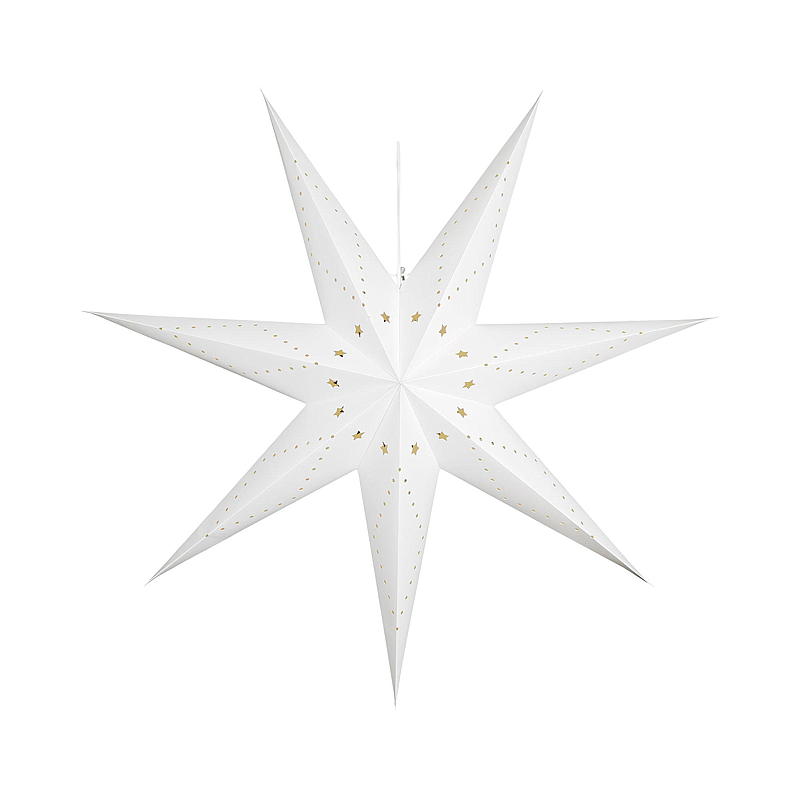 Estrella navideña para el hogar, 90 cm, blanca, Capella