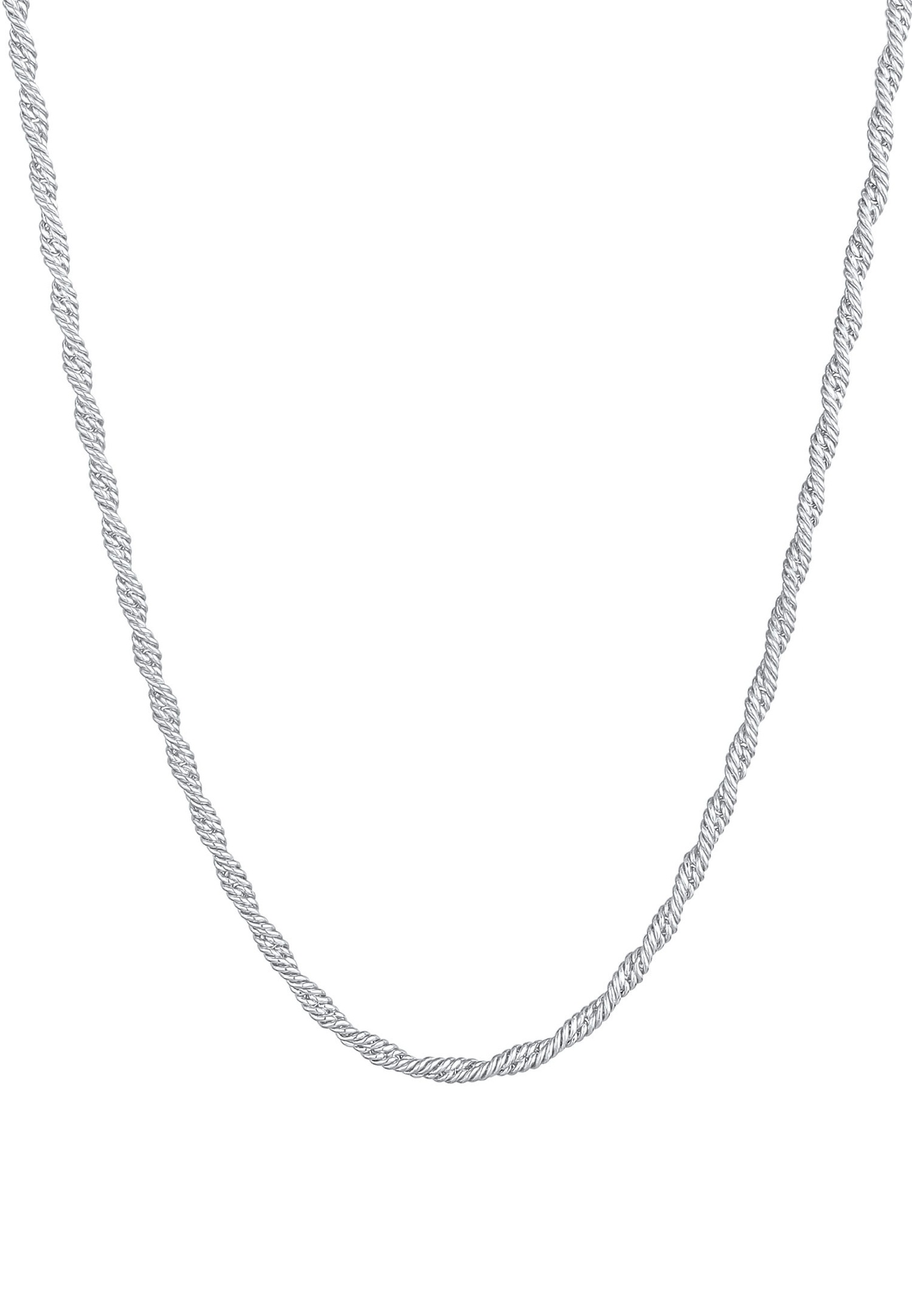 Elli PREMIUM Collier de cordon pour dames Twisted Bold Look Trend Blogger en argent sterling 925