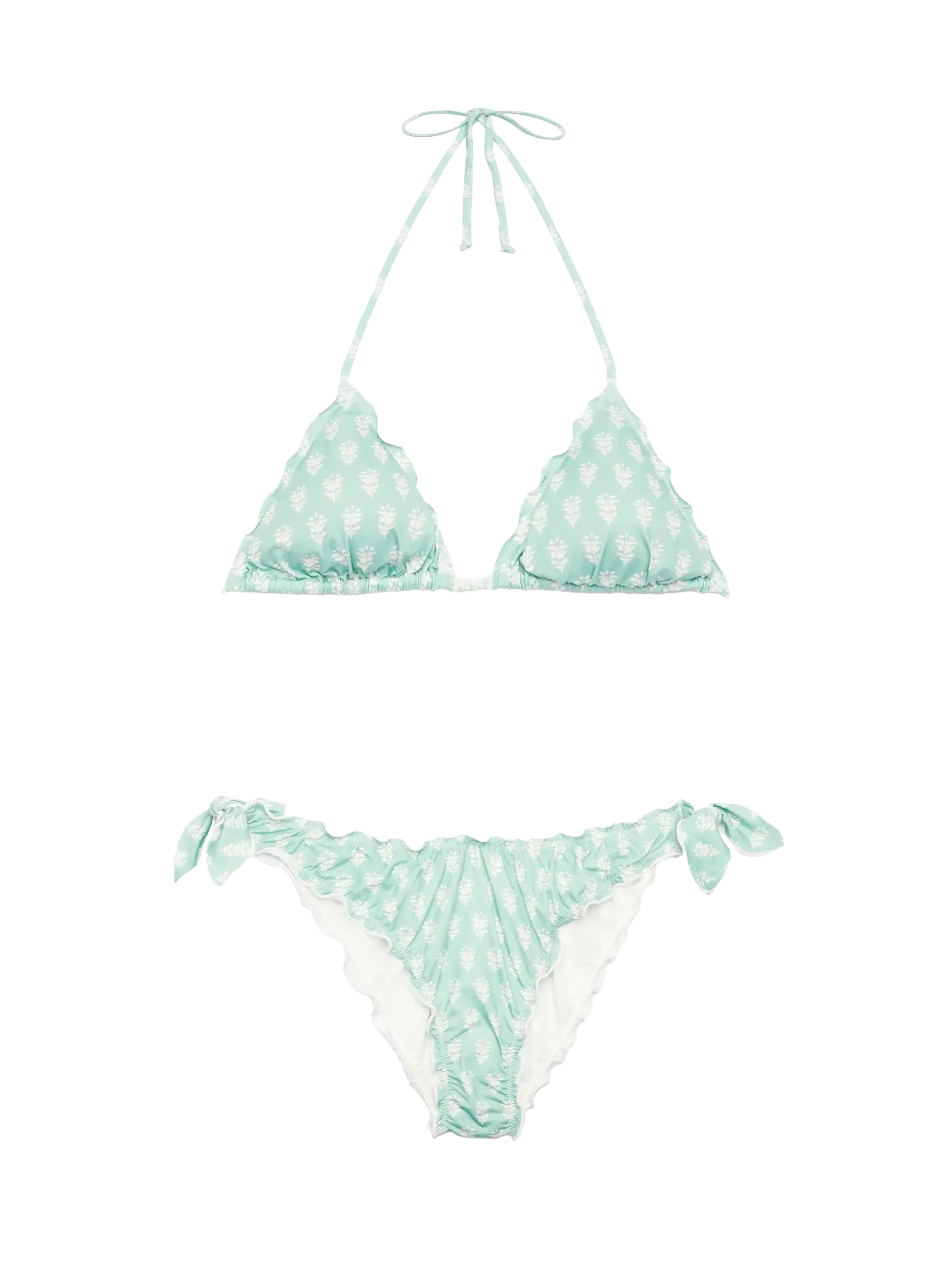 Bikini classico a triangolo Sagittarius Moon con stampa floreale