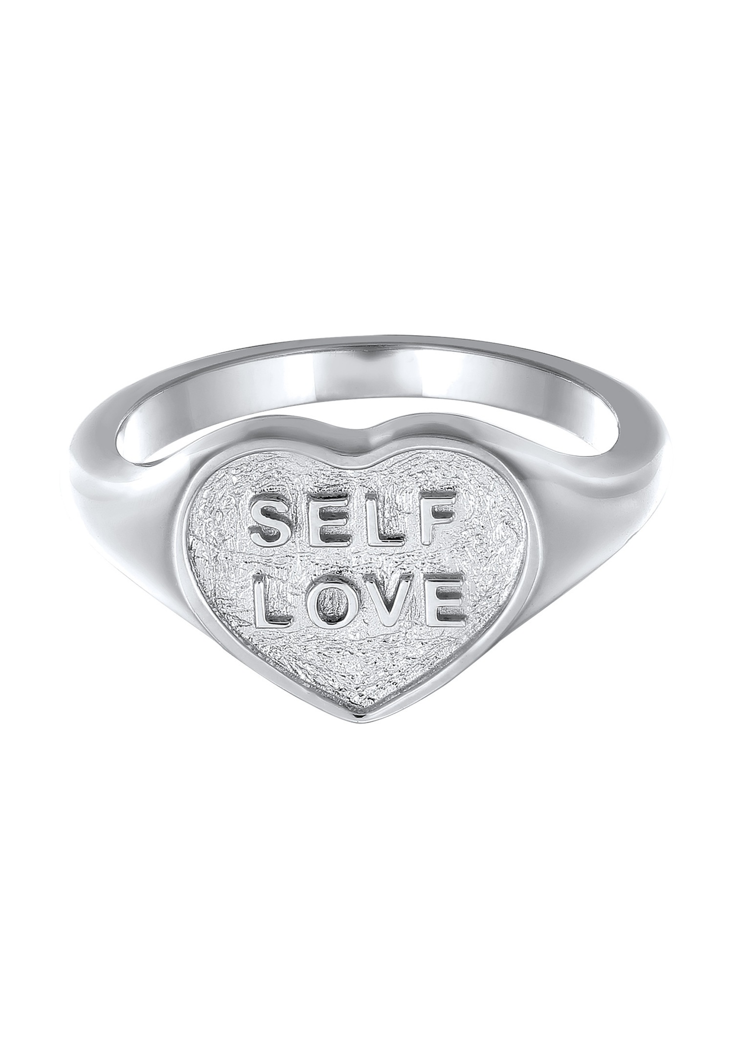 Elli Elli Bague chevalière Femmes Coeur Argent Sterling 925 Saint-Valentin
