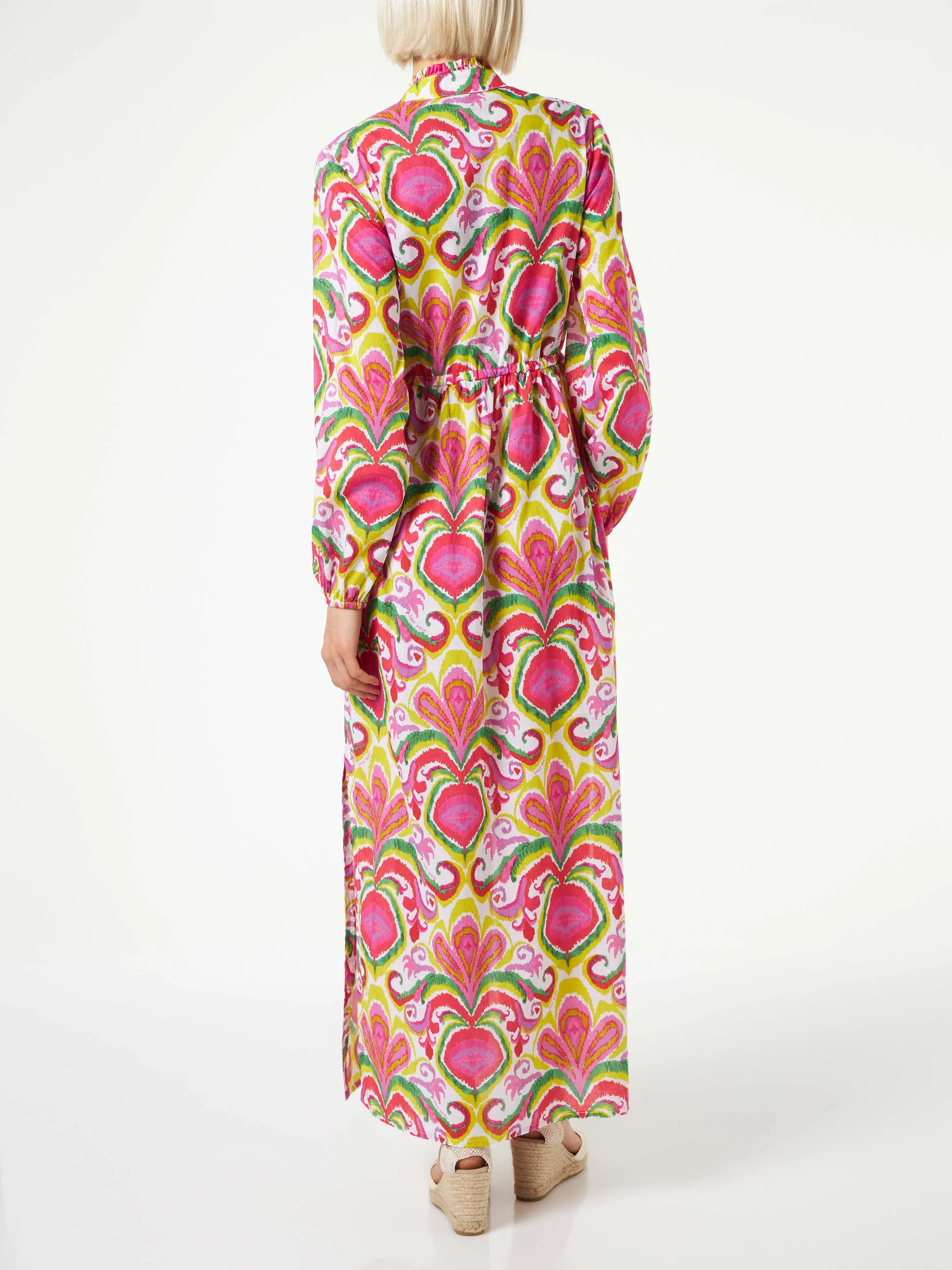 Damen-Strandkleid mit Ikat-Muster