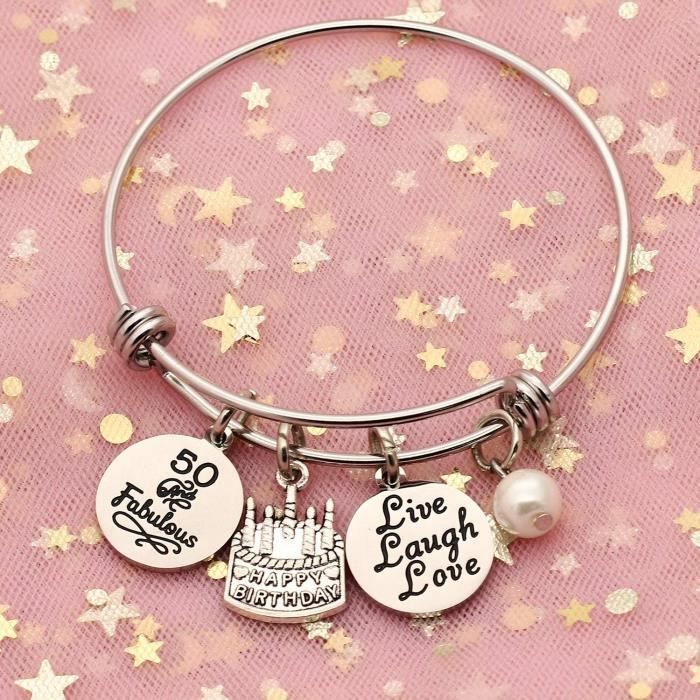 Stainless steel bracelet for women - A627 - Birthday gifts for 13, 16, 18, 21, 30, 40, 50, 60, and 65 year olds