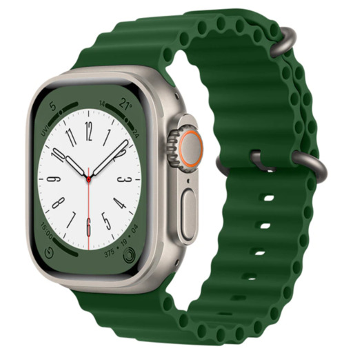 Silikonarmband kompatibel mit Apple Watch 42/44/45/49 mm Smartek Smtk-ocean