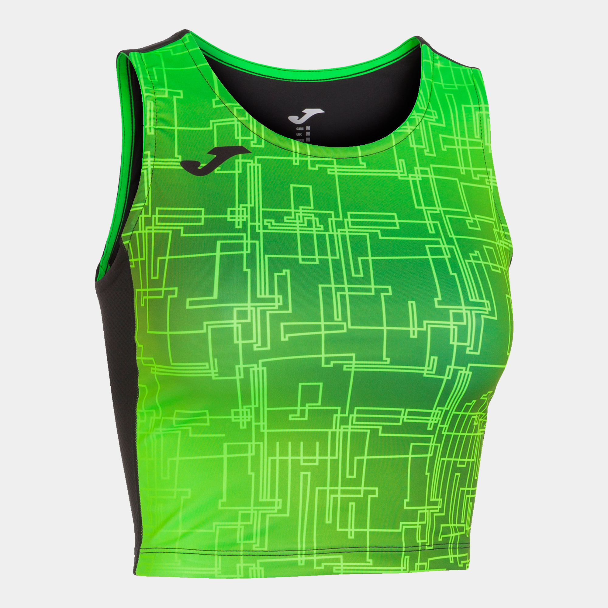  Joma Elite VIII Top Sort Fluorescerende Grøn