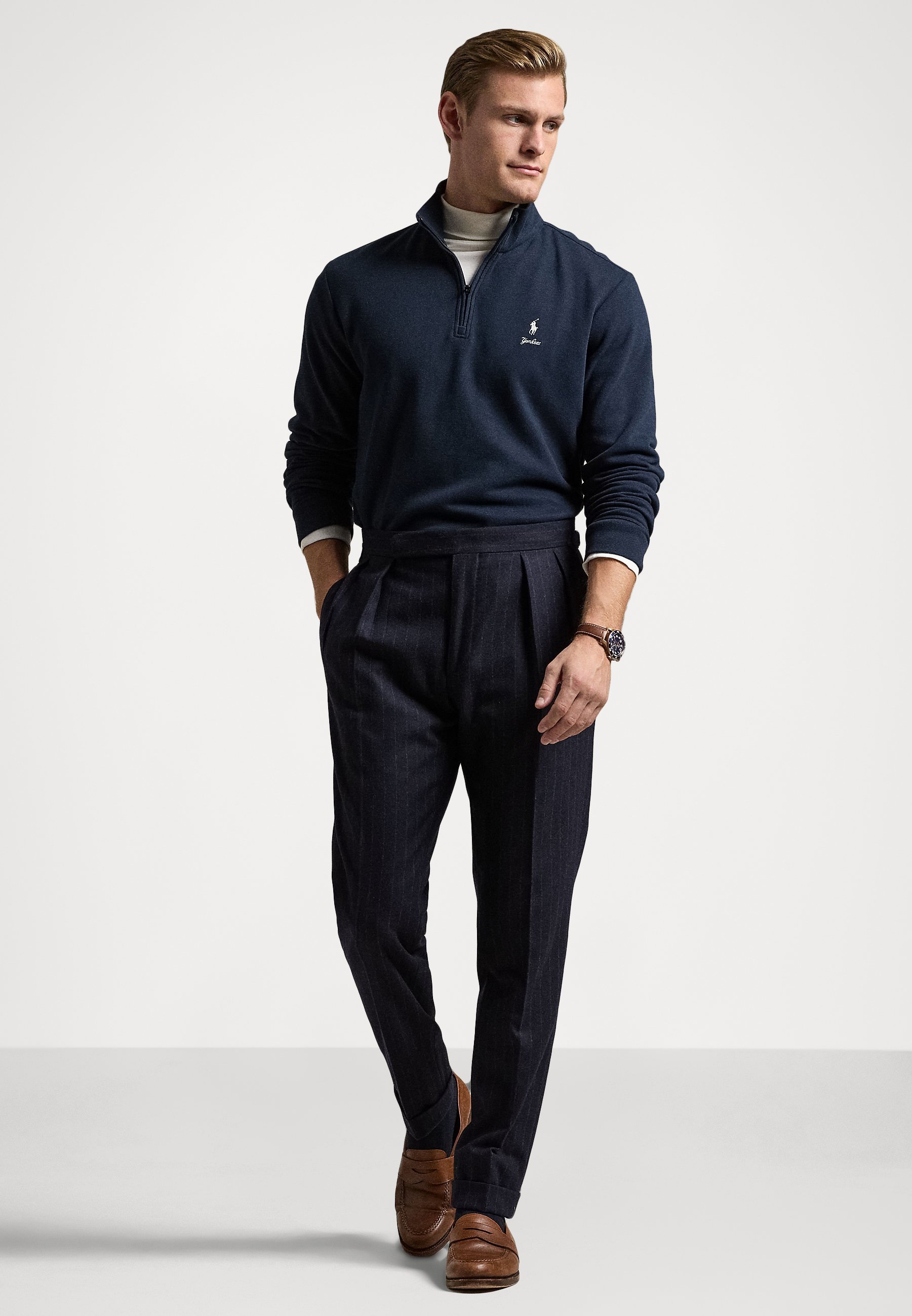 Polo Ralph Lauren POLO RALPH LAUREN YANKEES PULLOVER - Sweatshirt - aviator navy