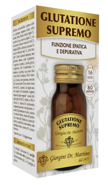 DR. GIORGINI Voedingssupplement Dr. Giorgini Supreme Glutathione 80 tabletten voor leverfunctie en -reiniging