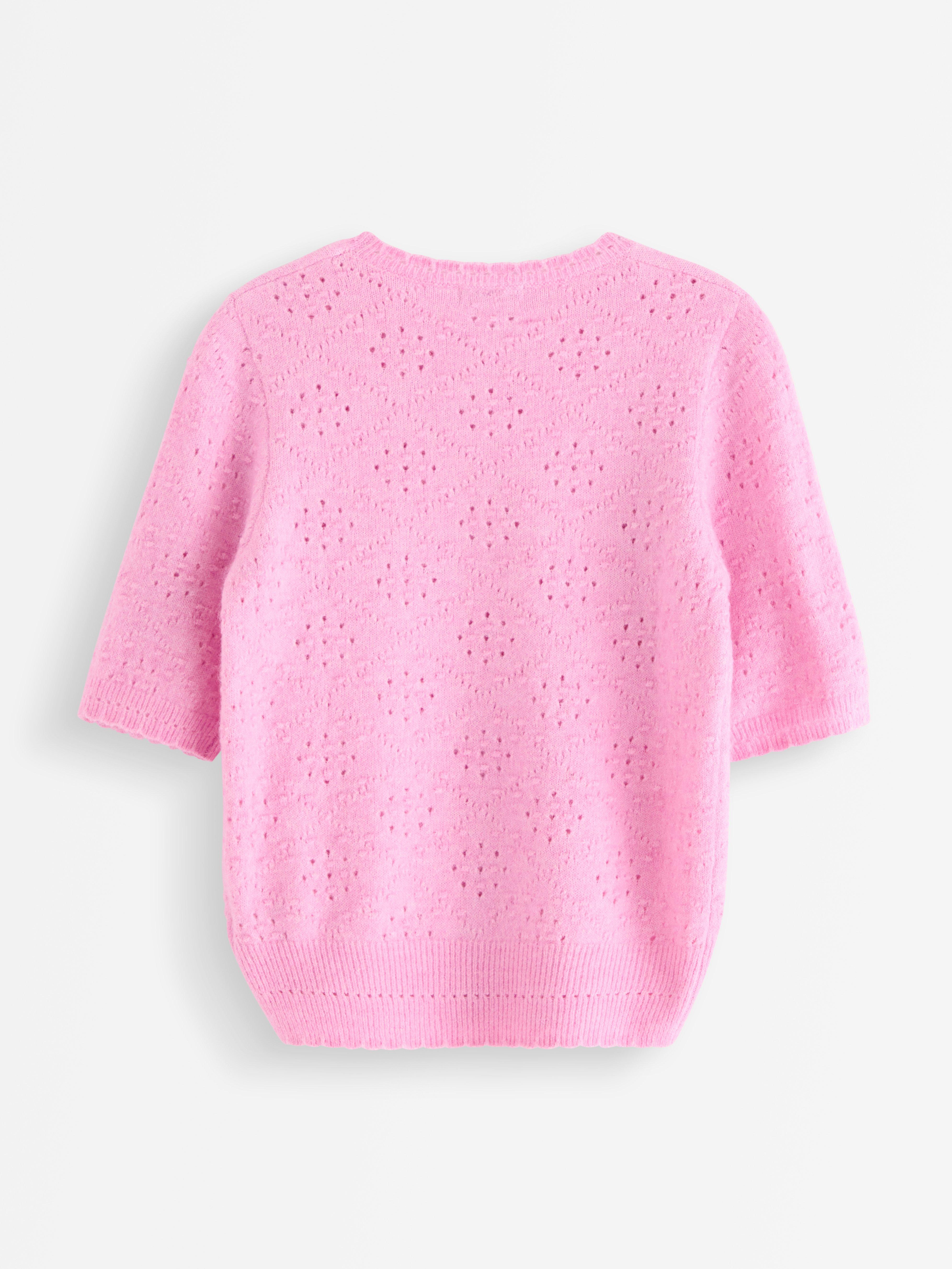 Pulover tricotat Liliac deschis