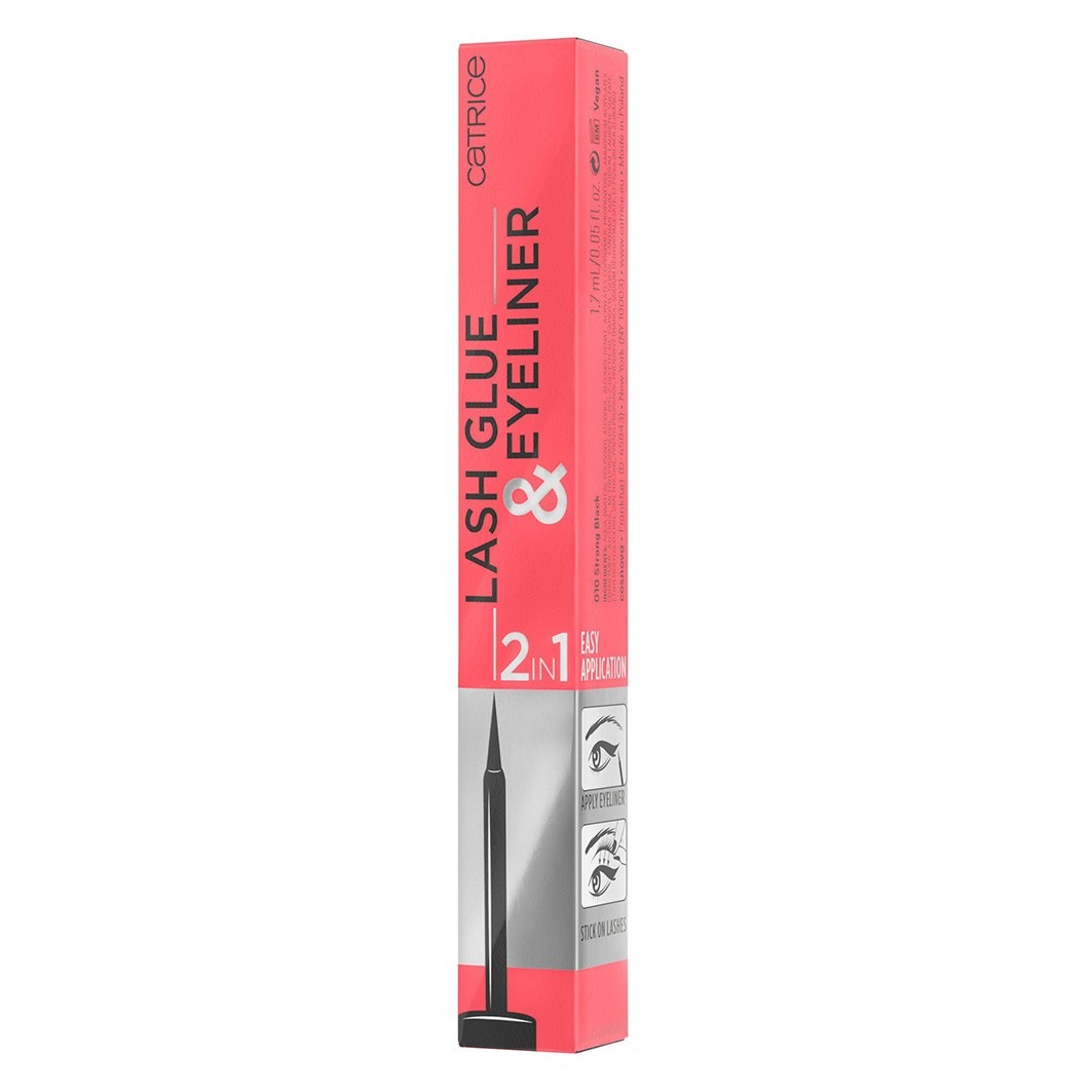 Catrice Lash Glue & Eyeliner colle faux-cils eteyeliner 010 Strong Black