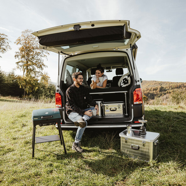 Explorer Next Pro campinggrill, inclusief weerbestendige hoes