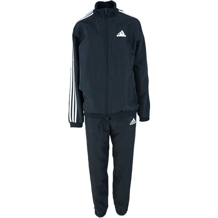 Tuta Adidas da uomo Aeroready Essentials Regular-Fit con 3 strisce, colore nero.