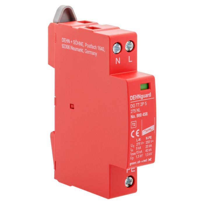Protector contra sobretensiones monofásico Dehnguard de 5 kA