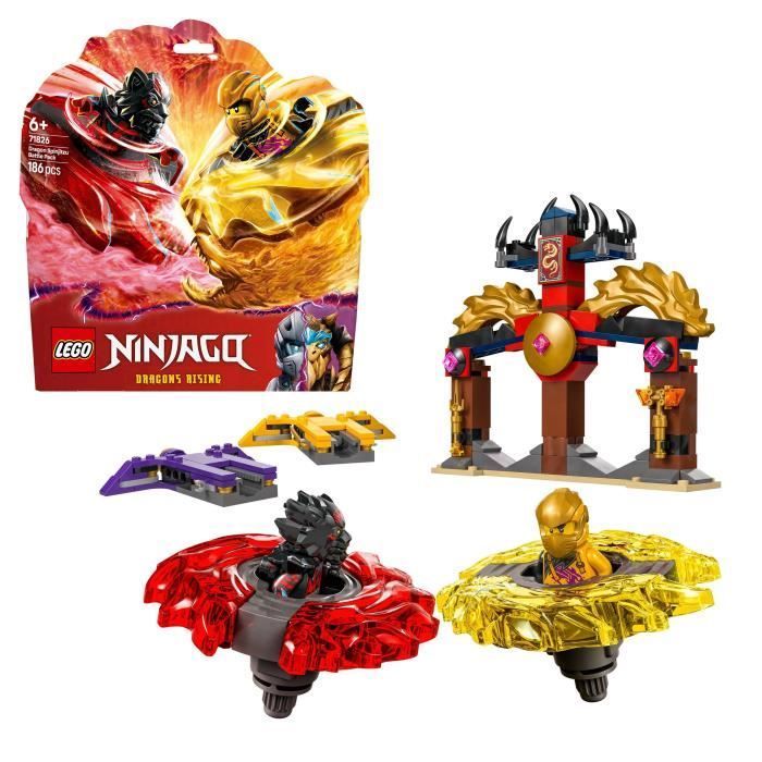 LEGO NINJAGO 71826 Drachen-Spinjitzu-Kampfset – Bauset für Kinder ab 6 Jahren