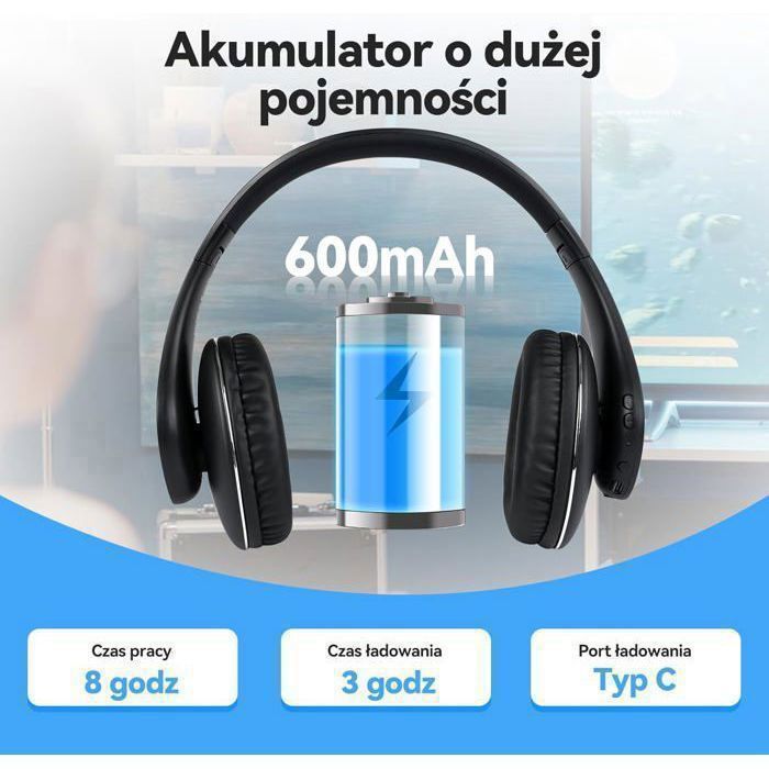 Cuffie wireless Retekess TA005P per TV, cuffie wireless per TV, seconda generazione, comode da indossare, qualità del suono ad alta risoluzione