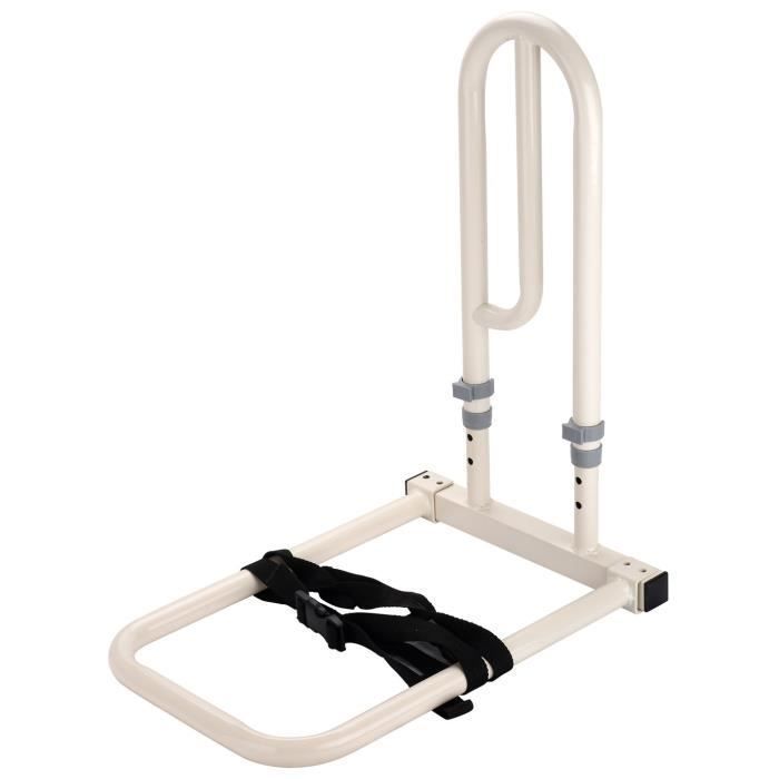Maniglione di sostegno per letto per una vita indipendente e il benessere TMI 6731 - Con cinghia di fissaggio - 41 x 31 x 56 cm - Bianco
