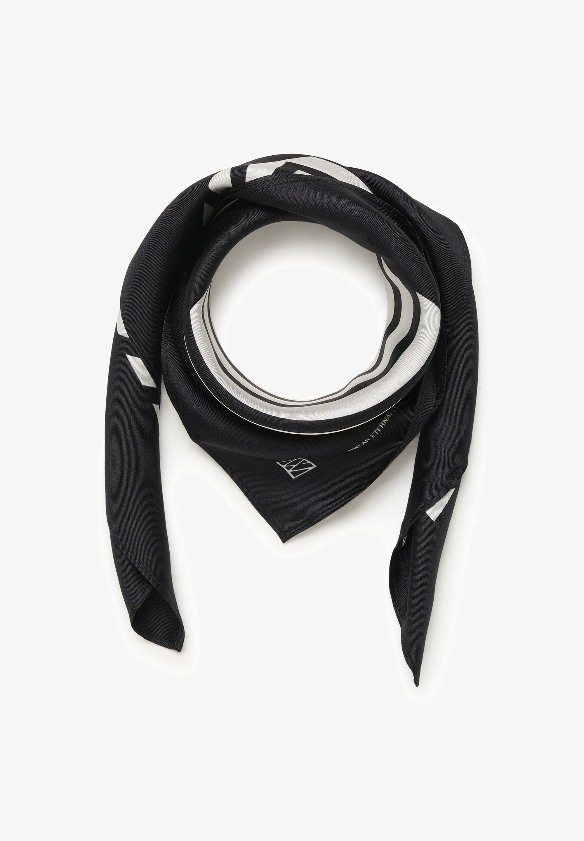 InWear RAFIQ REFINED - Foulard - black whisper white