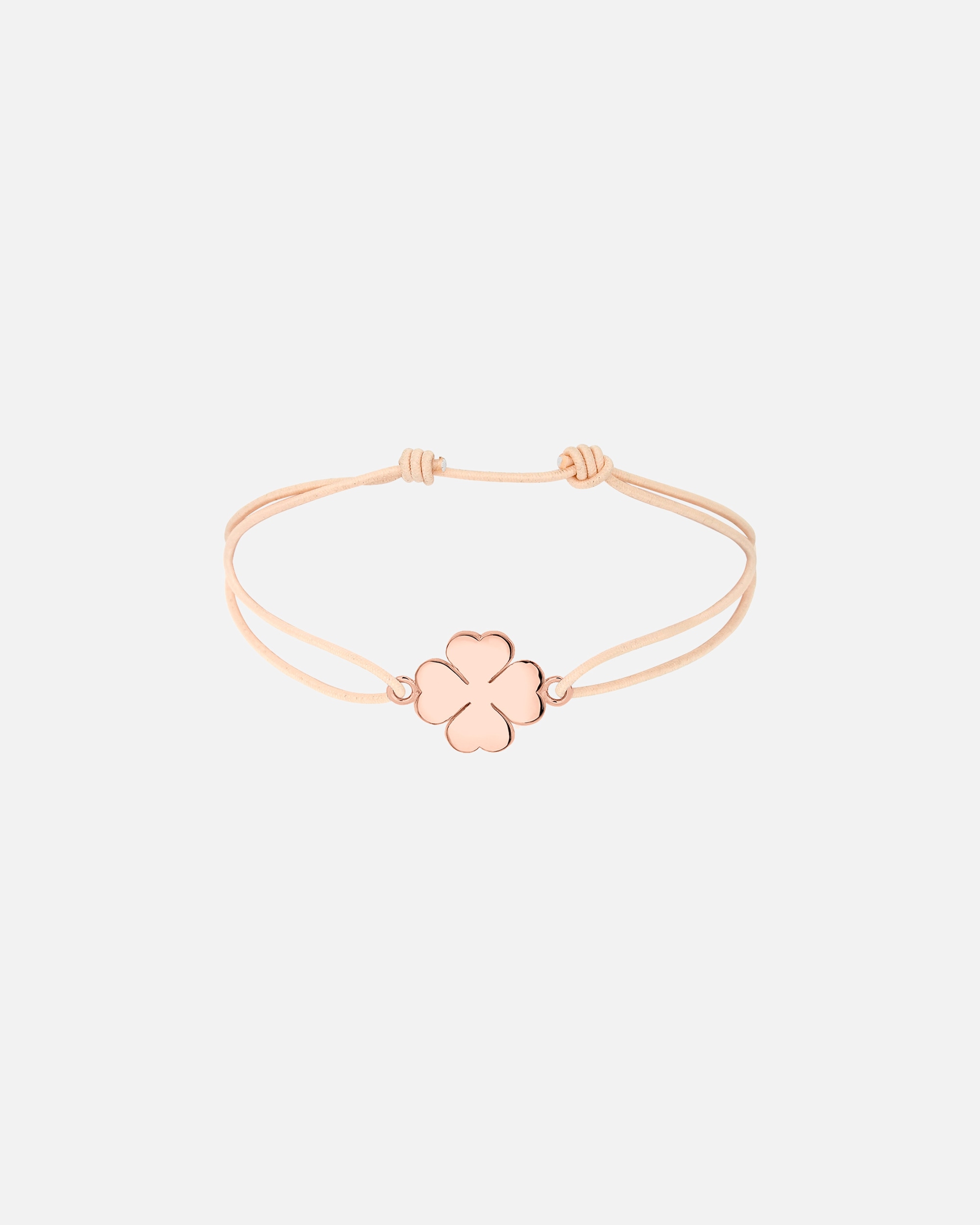 Elli Femmes Trèfle à quatre feuilles porte-bonheur en argent sterling 925 plaqué or rose