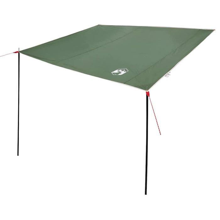 Lona impermeable para camping - vidaXL - 460x240 cm - Verde - Resistente al fuego - Resistente al viento - Portátil