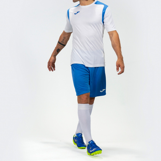 Tricou cu mânecă scurtă Joma Championship V Royal White