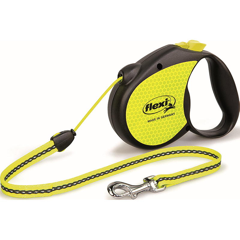 Flexi hundebånd 5 m størrelse M neon Flexi