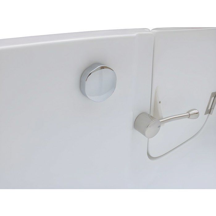 Bañera de esquina con puerta - 170 x 76 x 62 cm - Esquina izquierda - 235 L - SERVEE