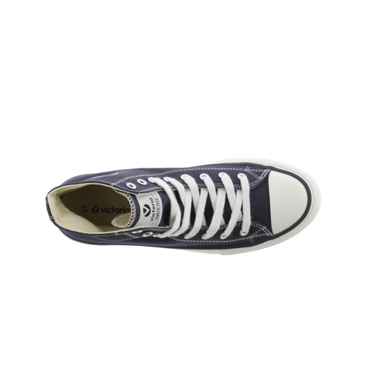 Victoria Tribu Canvas Ankle Boots with White Laces