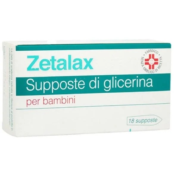 ZETALAX Zetalax pour enfants 1375 mg de glycérol constipation 18 suppositoires