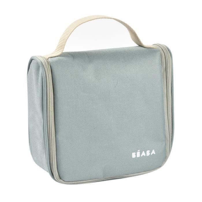 BEABA, neceser para bebé, portátil, 9 accesorios, verde salvia