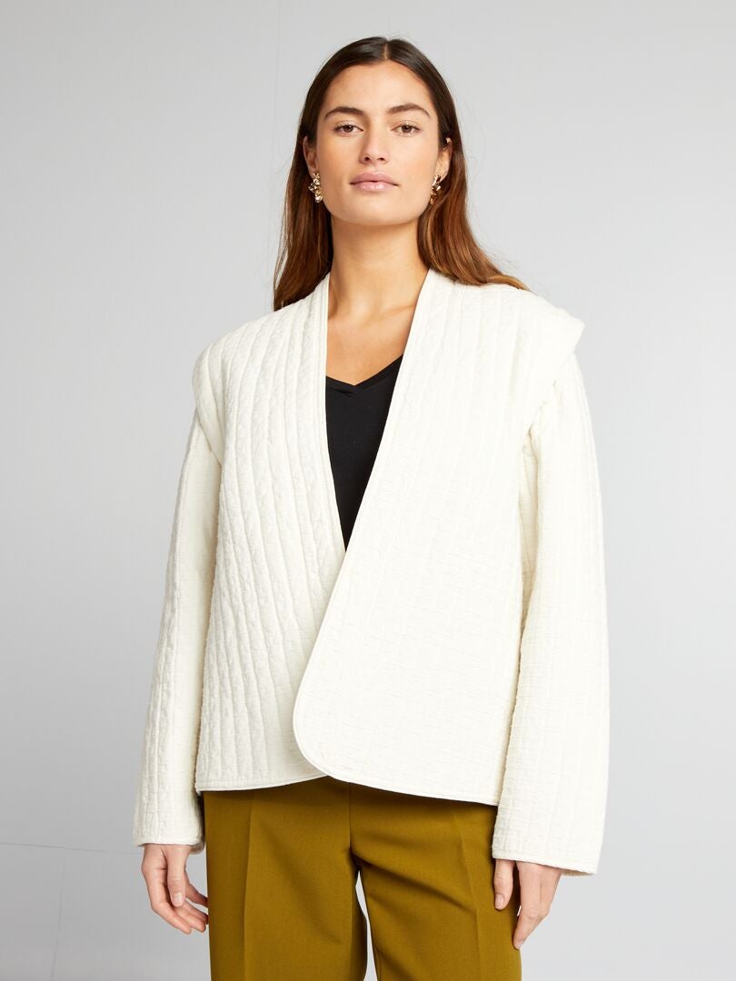 Gewatteerde jas - BEIGE