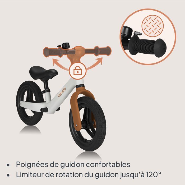 Bicicletta senza pedali - LIONELO - Toni - Ultraleggera - Regolabile - Testata per la sicurezza